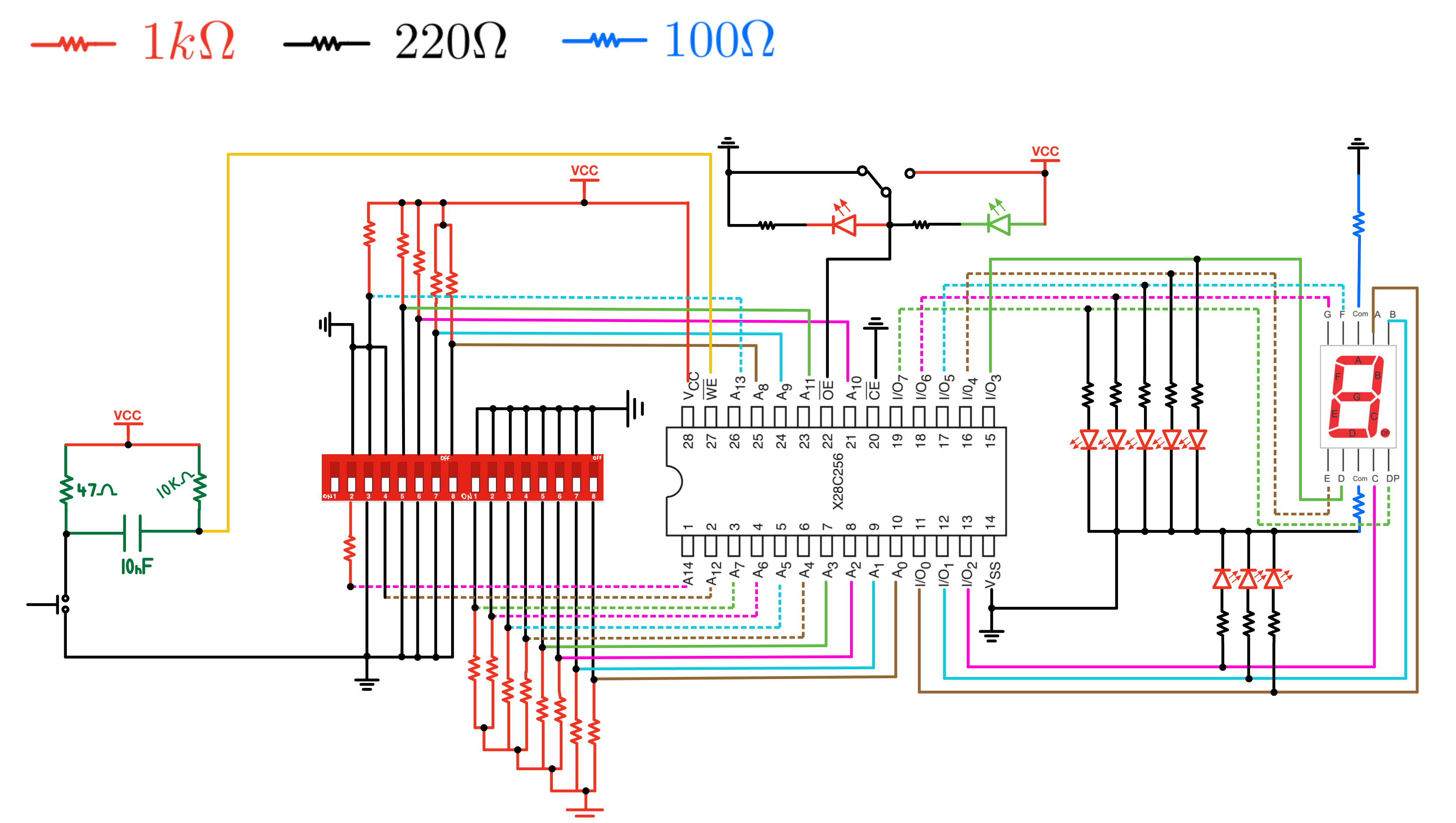 Figure 10: Manual EPROM Programmer Schematic