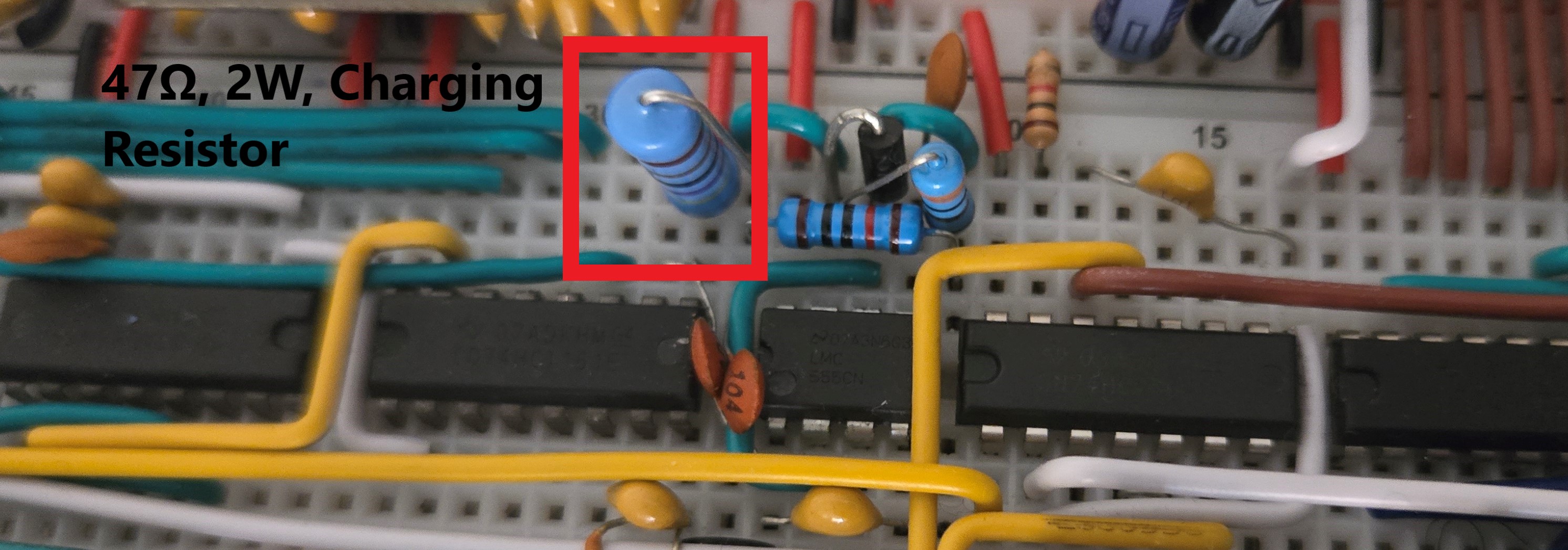 Figure 10: Timer's resistors